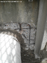 Concrete Spalling due to chloride attack of reinforcement